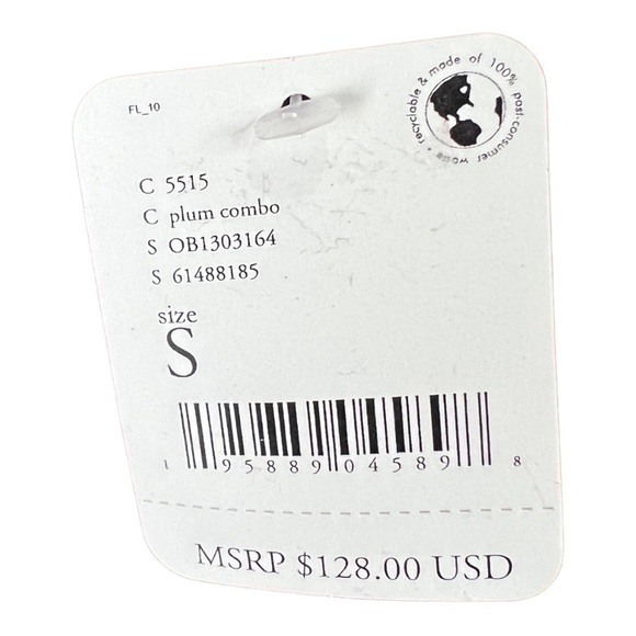 FREE PEOPLE It Takes Two Crossover Woven Skater Dress In Plum Combo Size XS NWOT - Picture 3 of 15